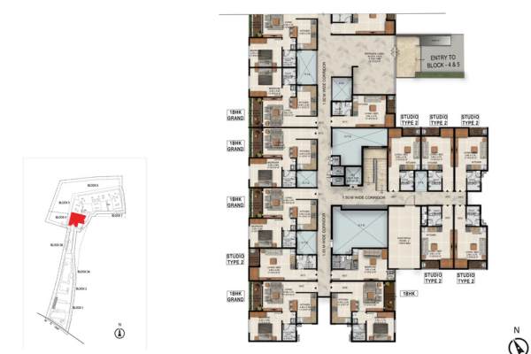 A detailed layout of a section of the property