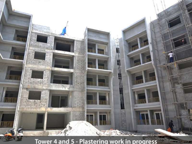Infinity pool with cityscape view